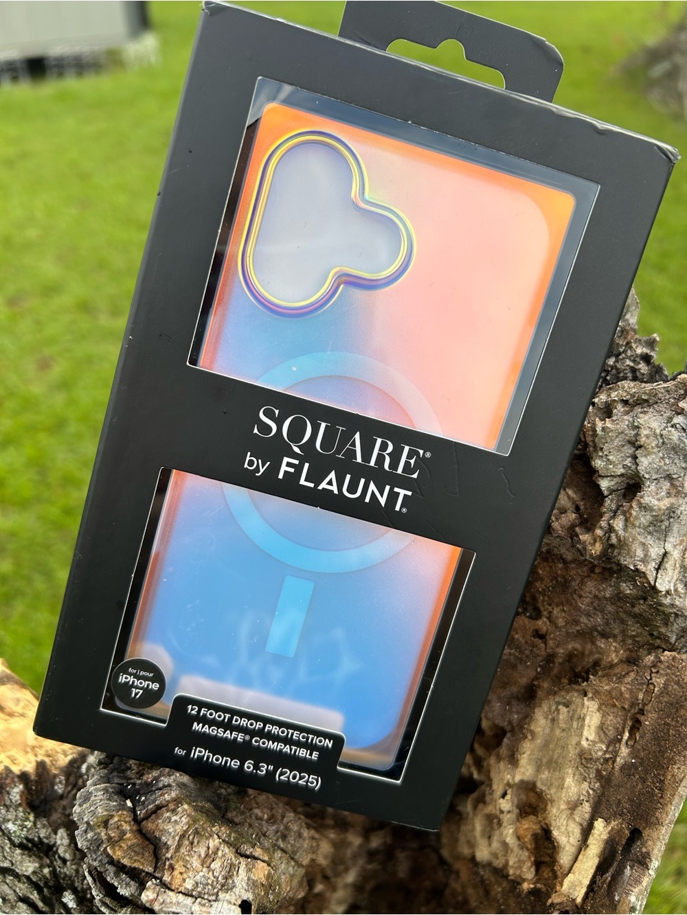 Square by Flaunt Iridescent Orange & Blue Gradient Phone Case for iPhone 17